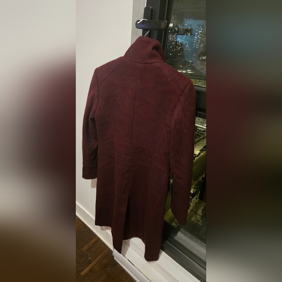Karl Lagerfeld Burgundy Coat, size xs - Picture 5 of 7
